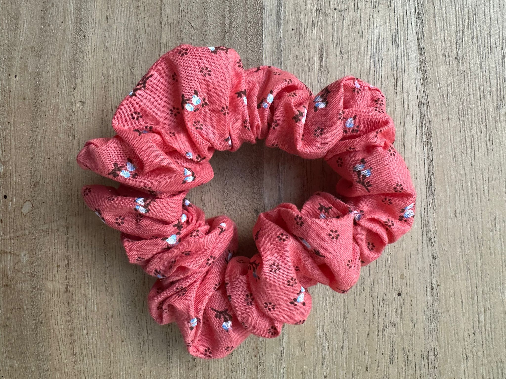 chouchou rose corail