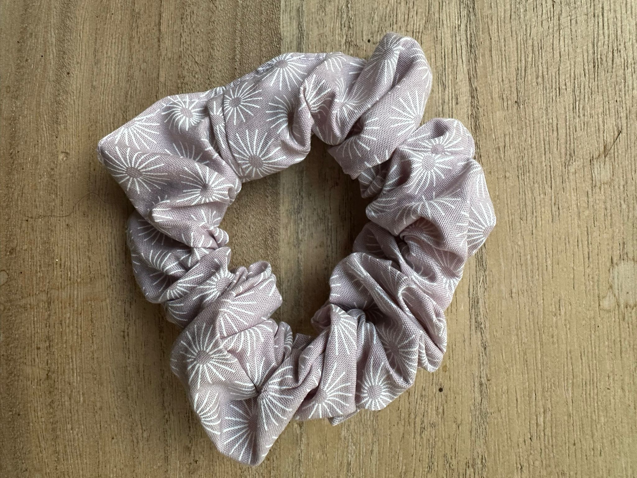 chouchou parme petis motif blanc